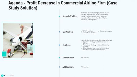 Profit Decrease In Commercial Airline Firm Case Study Solution Ppt PowerPoint Presentation Complete Deck With Slides