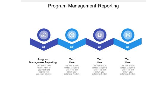 Program Management Reporting Ppt PowerPoint Presentation File Smartart Cpb