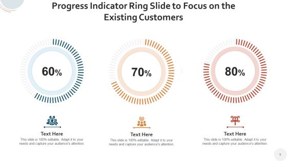 Progress Indicator Ring Ppt PowerPoint Presentation Complete Deck With Slides