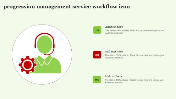 Progression Management Service Workflow Icon Graphics PDF