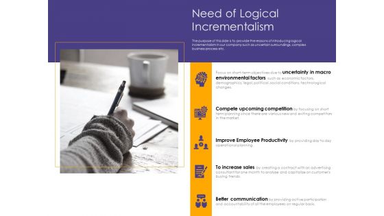 Progressive Need Of Logical Incrementalism Ppt Gallery Background Images PDF Progressive Need Of Logical Incrementalism Ppt Gallery Background Images PDF