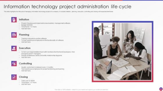 Project Administration Life Cycle Ppt PowerPoint Presentation Complete With Slides