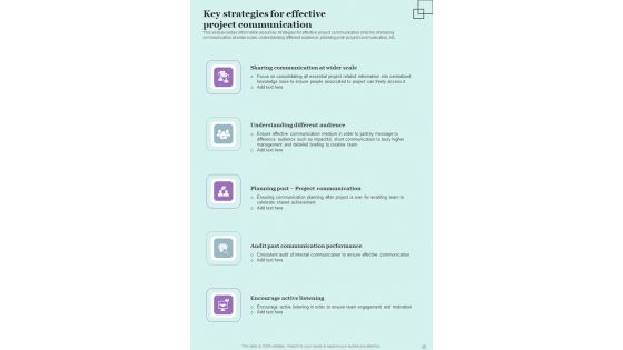 Project Administration Strategy Playbook Template