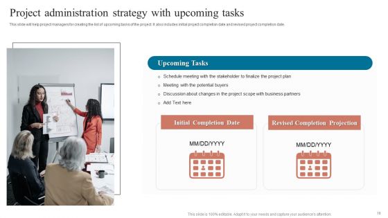 Project Administration Strategy Ppt PowerPoint Presentation Complete Deck With Slides