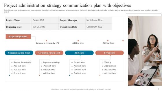 Project Administration Strategy Ppt PowerPoint Presentation Complete Deck With Slides
