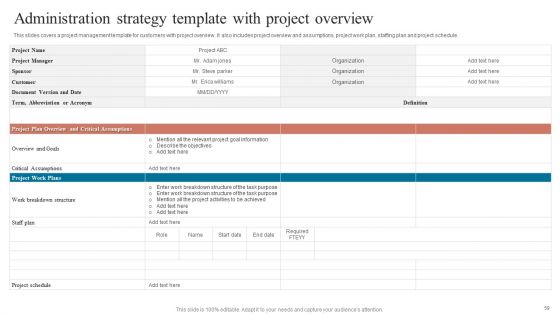 Project Administration Strategy Ppt PowerPoint Presentation Complete Deck With Slides