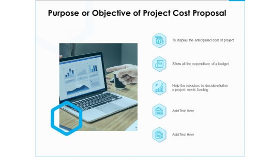 Project Budget Purpose Or Objective Of Project Cost Proposal Ppt PowerPoint Presentation Styles Layout Ideas PDF