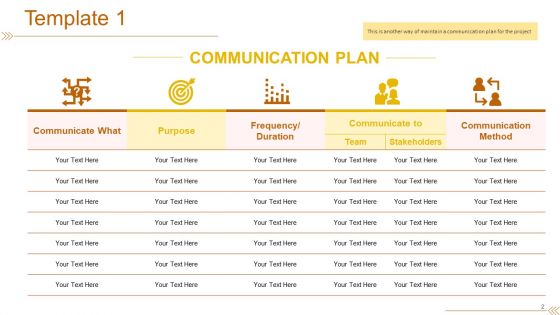 Project Communication Plan Ppt PowerPoint Presentation Complete Deck With Slides