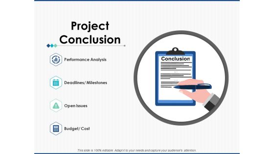 Project Conclusion Strategy Ppt PowerPoint Presentation Model Guidelines