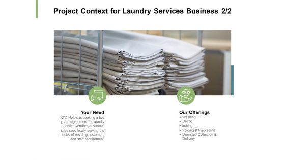 Project Context For Laundry Services Business Management Ppt PowerPoint Presentation Professional Influencers