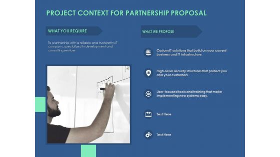 Project Context For Partnership Proposal Ppt PowerPoint Presentation Professional Backgrounds