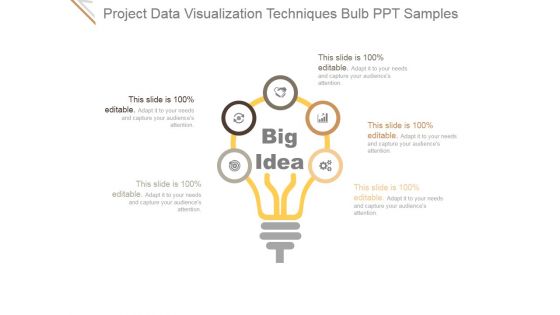 Project Data Visualization Techniques Bulb Ppt PowerPoint Presentation Example File