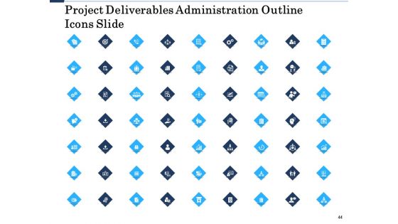 Project Deliverables Administration Outline Ppt PowerPoint Presentation Complete Deck With Slides