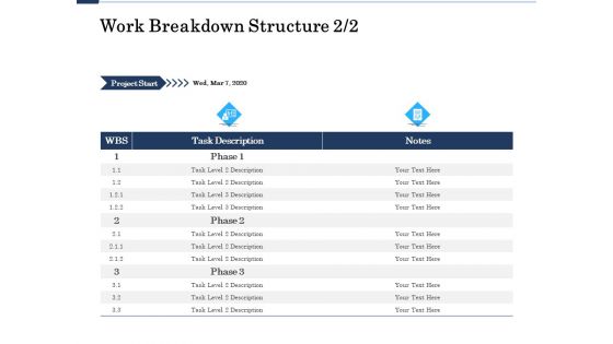 Project Deliverables Administration Outline Work Breakdown Structure Project Ppt Professional Gallery PDF