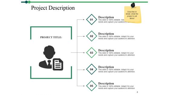 Project Description Ppt PowerPoint Presentation Complete Deck With Slides