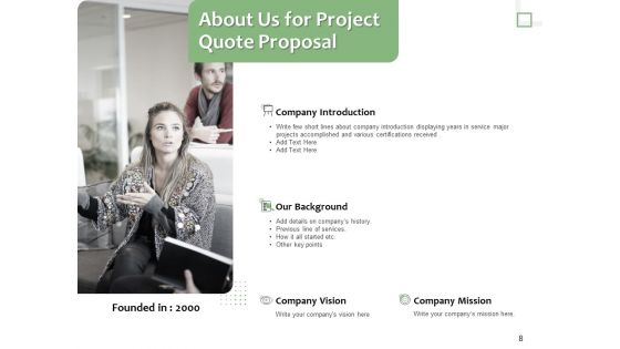 Project Estimate Proposal Ppt PowerPoint Presentation Complete Deck With Slides