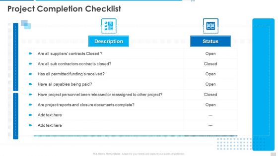 Project Governance Program Bundle Project Completion Checklist Ideas PDF