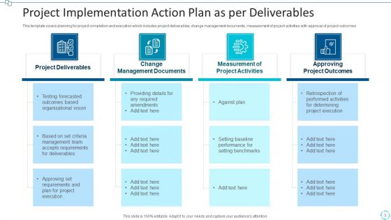 Project Implementation Action Plan Execution Ppt PowerPoint Presentation Complete Deck With Slides
