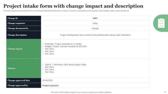 Project Intake Form Ppt PowerPoint Presentation Complete Deck With Slides