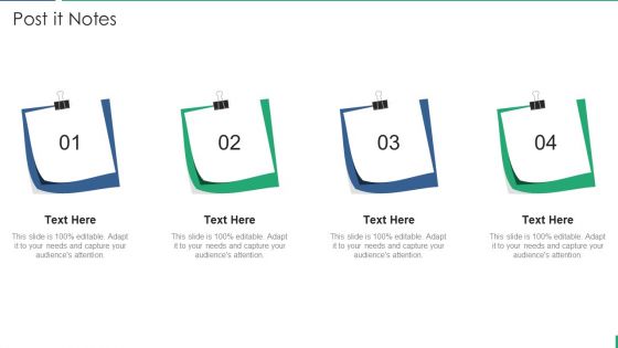 Project Management And Scrum Approach Post It Notes Inspiration PDF