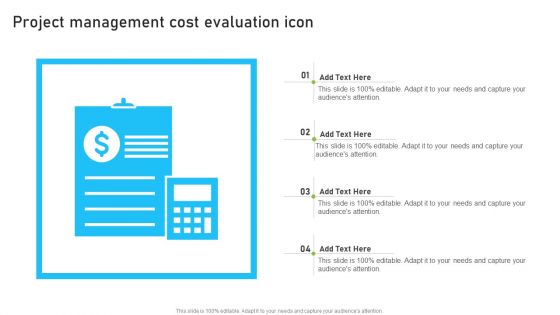 Project Management Cost Evaluation Icon Introduction PDF Project Management Cost Evaluation Icon Introduction PDF