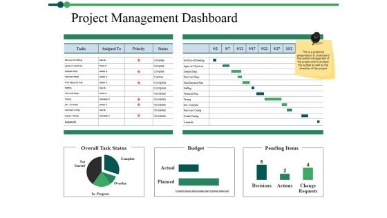 Project Management Dashboard Ppt PowerPoint Presentation Portfolio Objects Project Management Dashboard Ppt PowerPoint Presentation Portfolio Objects