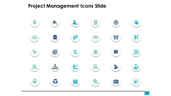 Project Management Icons Slide Marketing Management Ppt PowerPoint Presentation Show Mockup