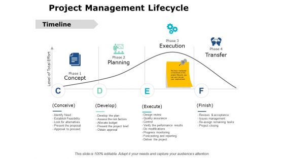 Project Management Lifecycle Ppt PowerPoint Presentation Professional Designs Download