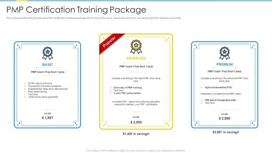 Project Management Professional Certification Courses IT PMP Certification Training Package Microsoft PDF