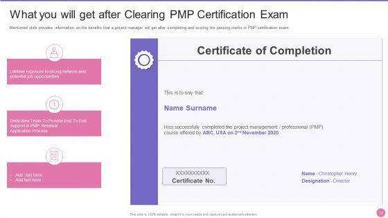 Project Management Professional Certification IT Ppt PowerPoint Presentation Complete Deck With Slides