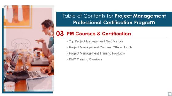 Project Management Professional Certification Program Ppt PowerPoint Presentation Complete Deck With Slides