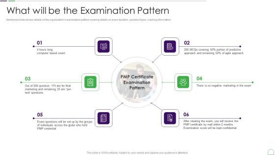 Project Management Professional Guide IT What Will Be The Examination Pattern Slides PDF