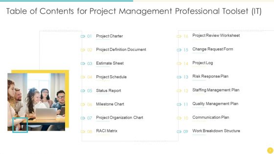 Project Management Professional Toolset IT Ppt PowerPoint Presentation Complete Deck With Slides