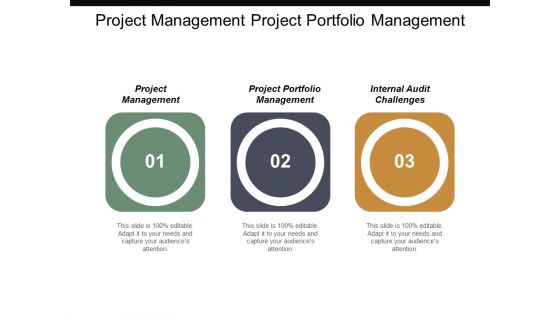 Project Management Project Portfolio Management Internal Audit Challenges Ppt PowerPoint Presentation Portfolio Slide