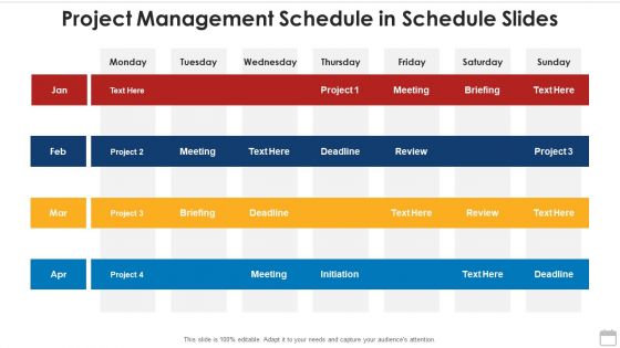 Project Management Schedule In Schedule Slides Summary PDF Project Management Schedule In Schedule Slides Summary PDF