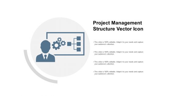 Project Management Structure Vector Icon Ppt PowerPoint Presentation Outline Tips