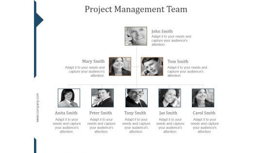 Project Management Team Template Ppt PowerPoint Presentation Icon