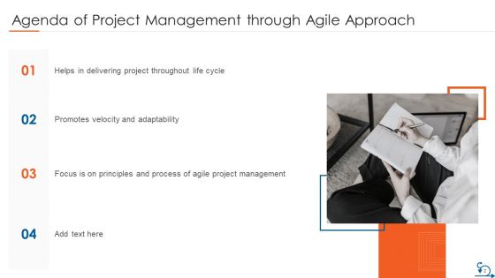 Project Management Through Agile Approach Ppt PowerPoint Presentation Complete Deck With Slides