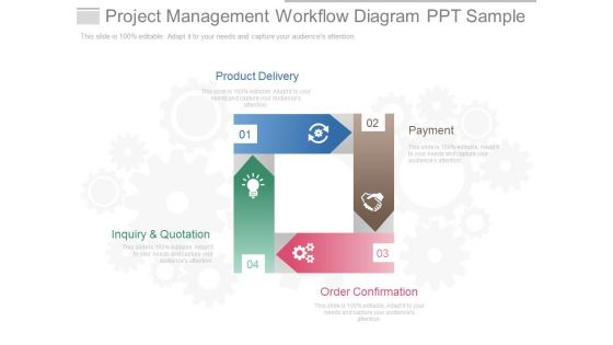 Project Management Workflow Diagram Ppt Sample