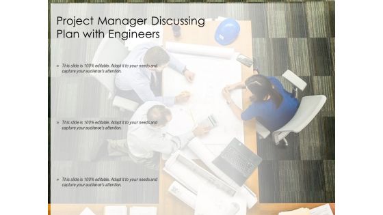 Project Manager Discussing Plan With Engineers Ppt PowerPoint Presentation Outline Elements PDF