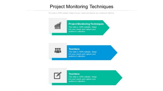 Project Monitoring Techniques Ppt PowerPoint Presentation Outline Designs Cpb