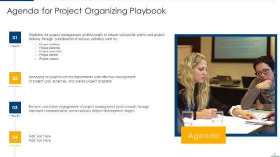 Project Organizing Playbook Ppt PowerPoint Presentation Complete Deck With Slides