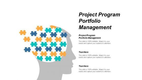 Project Program Portfolio Management Ppt PowerPoint Presentation Ideas Smartart Cpb