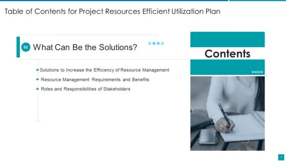 Project Resources Efficient Utilization Plan Ppt PowerPoint Presentation Complete With Slides