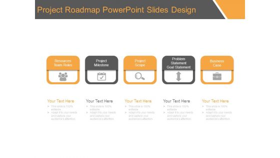 Project Roadmap Powerpoint Slides Design