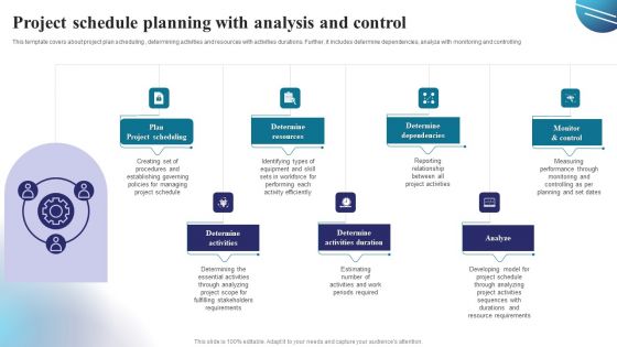 Project Schedule Planning With Analysis And Control Microsoft PDF