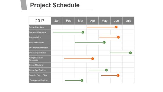 Project Schedule Ppt PowerPoint Presentation Slide