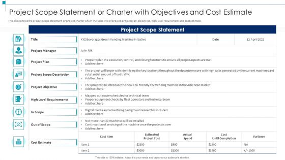 Project Scope Statement Project Scope Management Deliverables Icons PDF Project Scope Statement Project Scope Management Deliverables Icons PDF