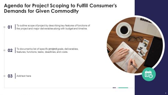 Project Scoping To Fulfill Consumers Demands For Given Commodity Ppt PowerPoint Presentation Complete With Slides