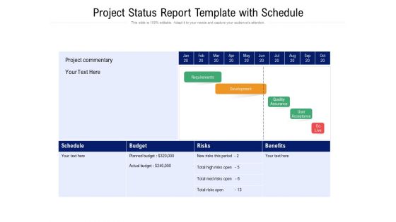 Project Status Report Template With Schedule Ppt PowerPoint Presentation Pictures Display PDF Project Status Report Template With Schedule Ppt PowerPoint Presentation Pictures Display PDF